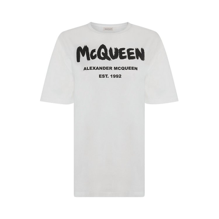 Buy Alexander McQueen Graffiti T-Shirt 'White' - 659729