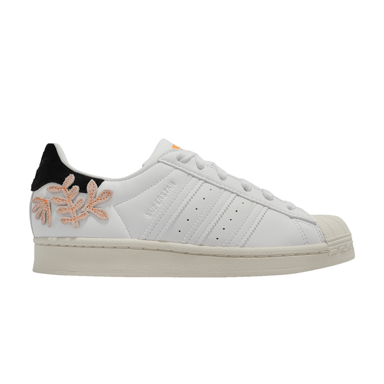 Wmns Superstar 'Floral Patches - White Flash Orange' | GOAT