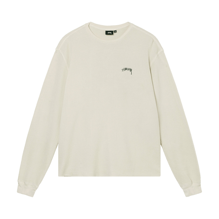 Buy Stussy Light Waffle Knit Long-Sleeve Crew 'Natural