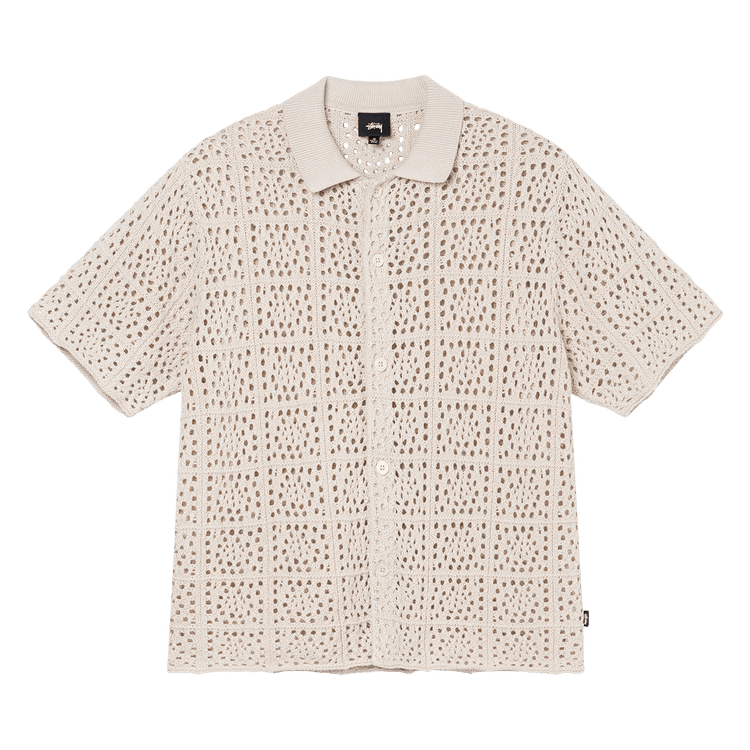 Buy Stussy Crochet Shirt 'Natural' - 117127 NATU | GOAT