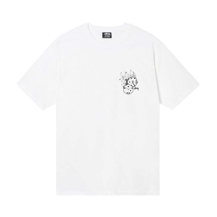 Buy Stussy Fire Dice Tee 'White' - 1904790 WHIT | GOAT