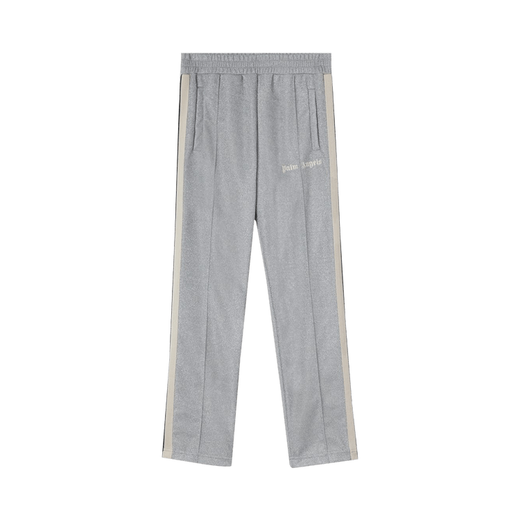Buy Palm Angels Lurex Track Pants 'Silver/Off White