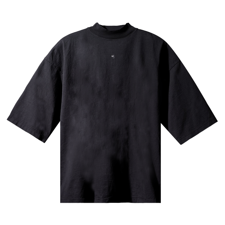 Yeezy Gap Engineered by Balenciaga Logo 3/4 Sleeve Tee 'Black' | GOAT