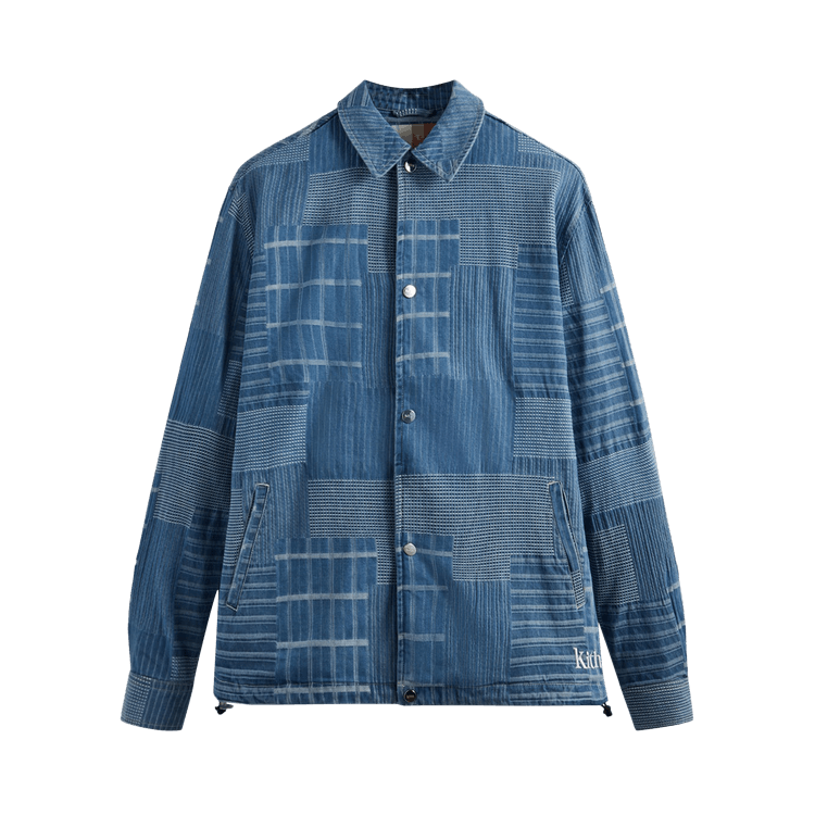Buy Kith Japanese Indigo Jacquard Coaches Jacket 'Indigo
