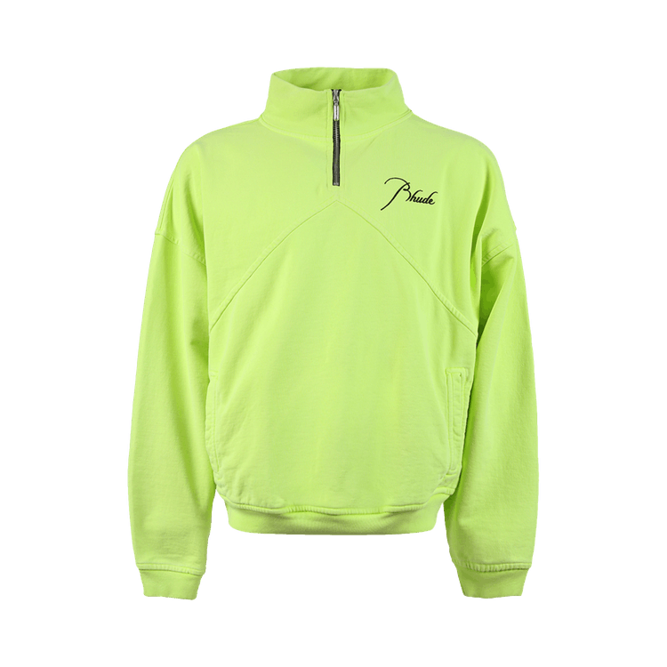 Buy Rhude Quarter Zip 'Neon Green' - SS22SW11012622 | GOAT