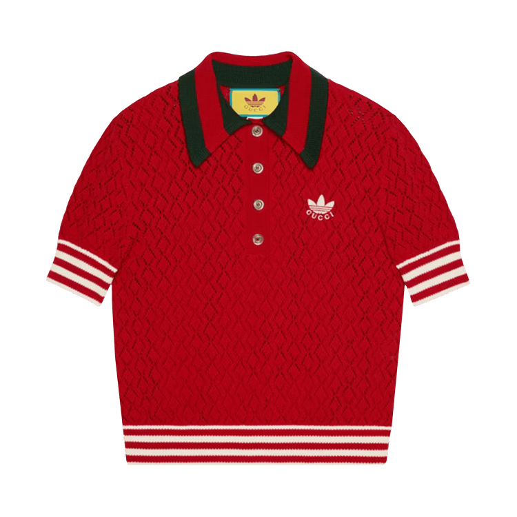 Buy adidas x Gucci Cotton Polo 'Red' - 693832 XKCDM 6429 | GOAT