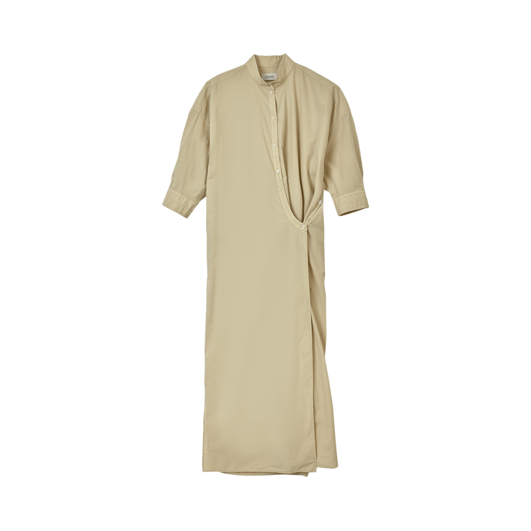 Buy Lemaire Short-Sleeve Twisted Dress 'Freestone' - W 221