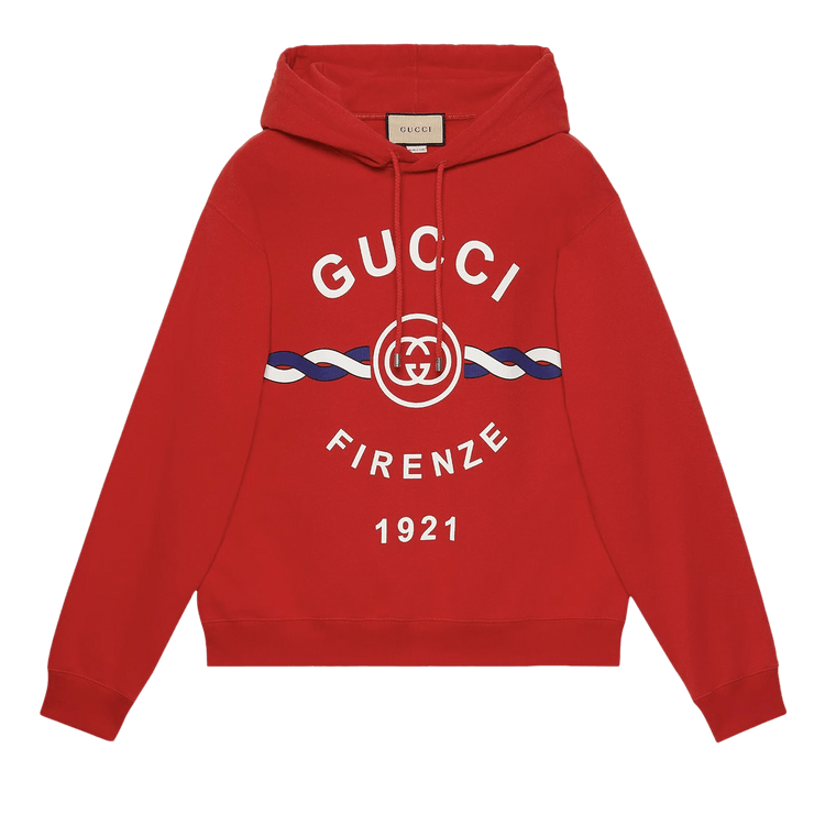 Buy Gucci Firenze 1921 Hooded Sweatshirt Red 646953 XJD7O 6229 GOAT