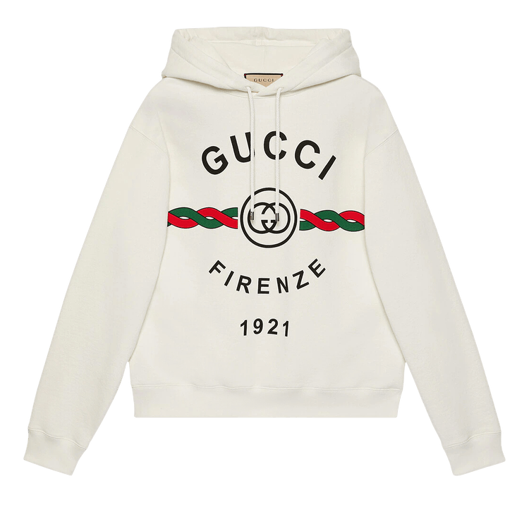 Gucci Firenze 1921 Hooded Sweatshirt 'White' | GOAT