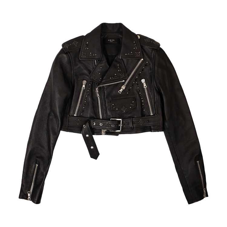 Cropped G.O.A.T Jacket in Black, Size: Small