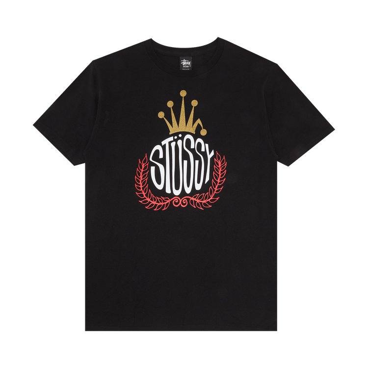 ✨新品✨ STUSSY ブラック【LB WREATH STUSSY TEE】L Stussy Men L Lb Wreath L Short Sleeve T-Shirt Black