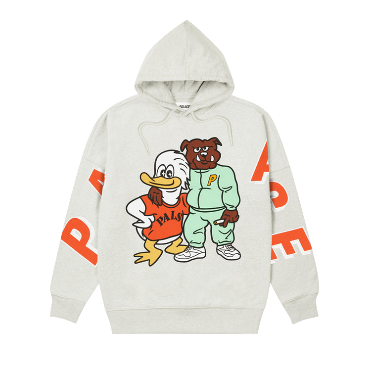 希少PALACE DOG AND DUCK パーカー　グレー　タグ付　刺繍　L Buy Palace Dog And Duck Drop Shoulder Hood 'Grey Marl' - P22CS217