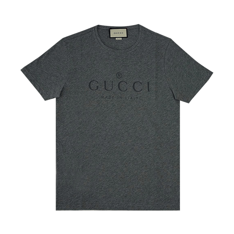 Buy Gucci Logo Cotton T-Shirt 'Grey' - 441685 X3A80 1200 | GOAT