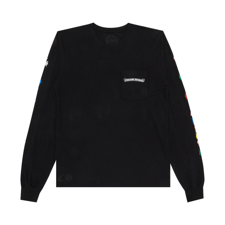 Buy Chrome Hearts Cross Long-Sleeve T-Shirt 'Black/Multicolor' - 1383 ...