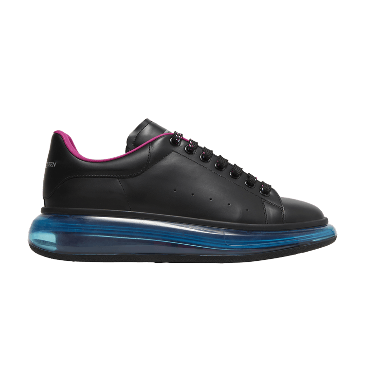Buy Alexander McQueen Oversized Sneaker Transparent Sole Black Blue 662657 WHYBY 1350 GOAT UK