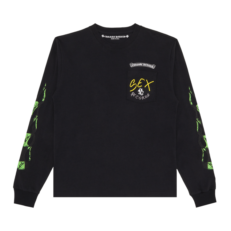 Buy Chrome Hearts x Matty Boy Sex Records Flame Long-Sleeve 'Black 