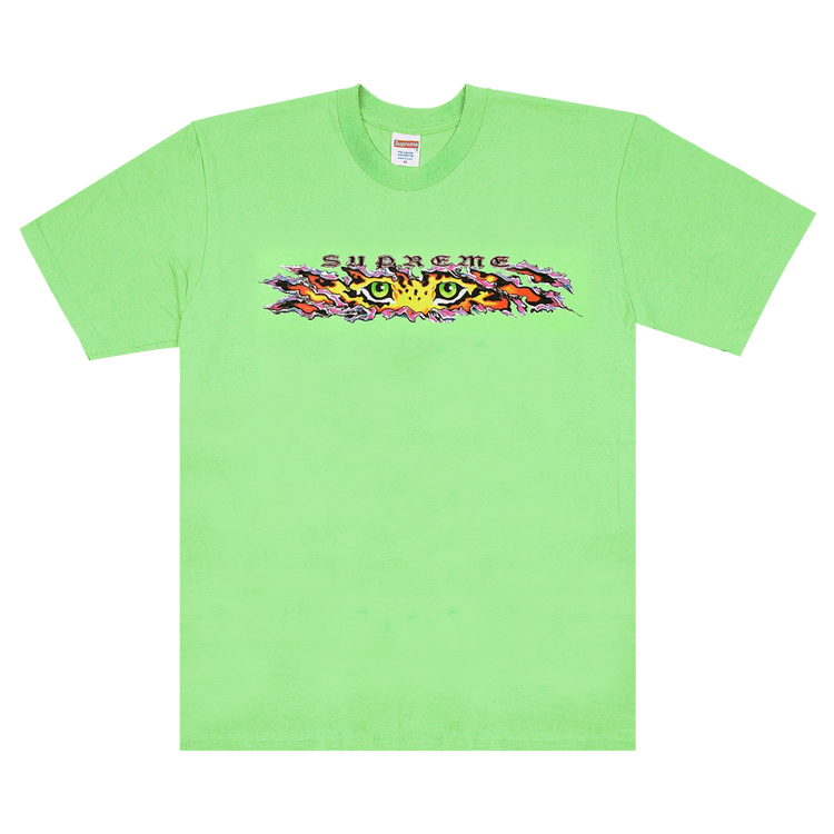 Buy Supreme Eyes Tee 'Lime' - SS22T10 LIME | GOAT