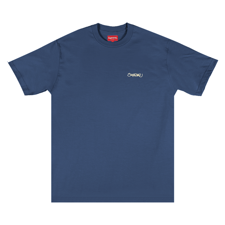 Buy Supreme Washed Handstyle Short-Sleeve Top 'Blue