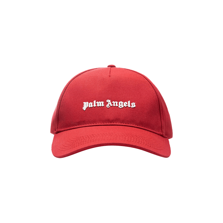 Buy Palm Angels Classic Logo Cap 'Red/Silver
