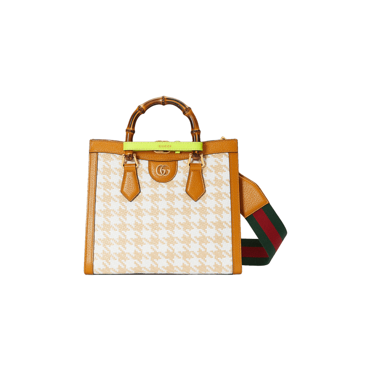 655661 Gucci Diana Mini Tote Bag-Snake Pattern-White