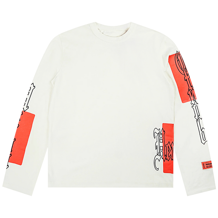 HERON PRESTON ロングTシャツ Buy Heron Preston Gothic Color Block Long-Sleeve Tee 'White