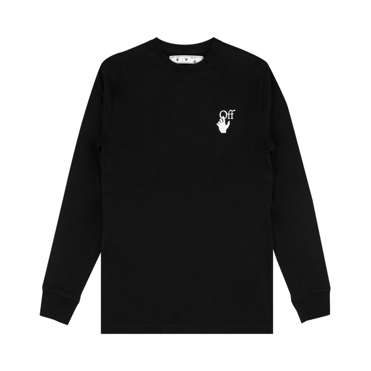 Buy Off-White Cut Here Long-Sleeve T-Shirt 'Black