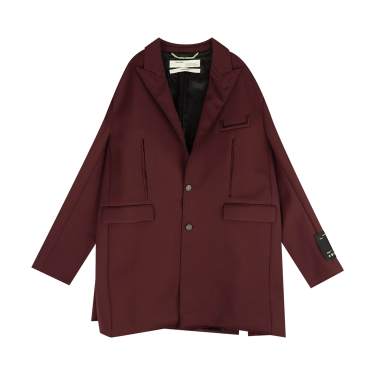 OffWhite Oversized Blazer Jacket 'Maroon' GOAT