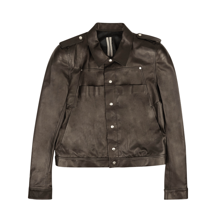 Buy Rick Owens Babel Lambskin Leather Jacket 'Black