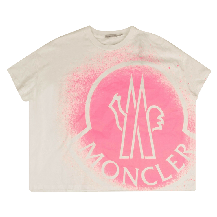Moncler Logo T-Shirt Pink Men's - US