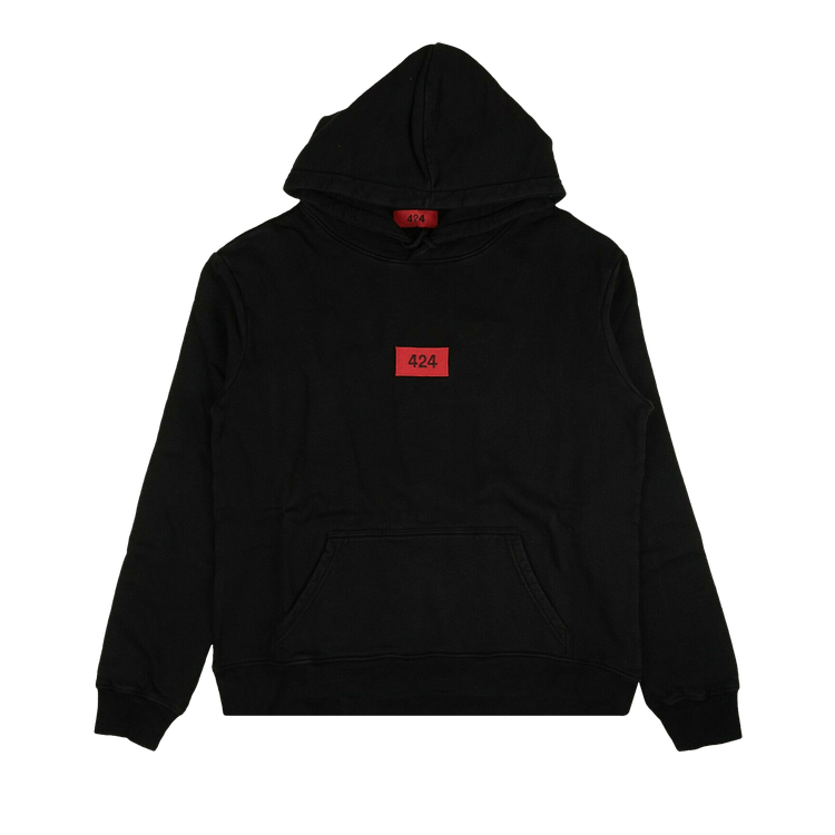 Buy 424 Logo Patch Hoodie Black Red 424C PSS20 0065 BLK GOAT