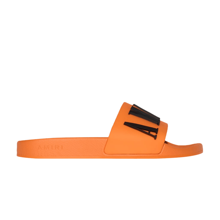 Buy Amiri Rubber Classic Logo Pool Slide 'Orange' - PF22MFF001