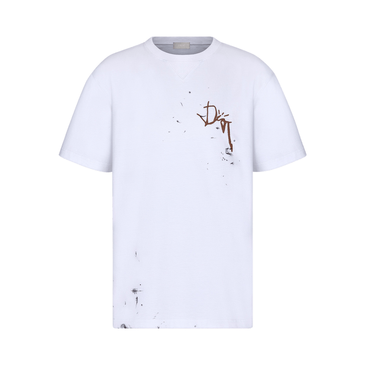Dior Logo Print Tshirt in White for Men  Lyst UK