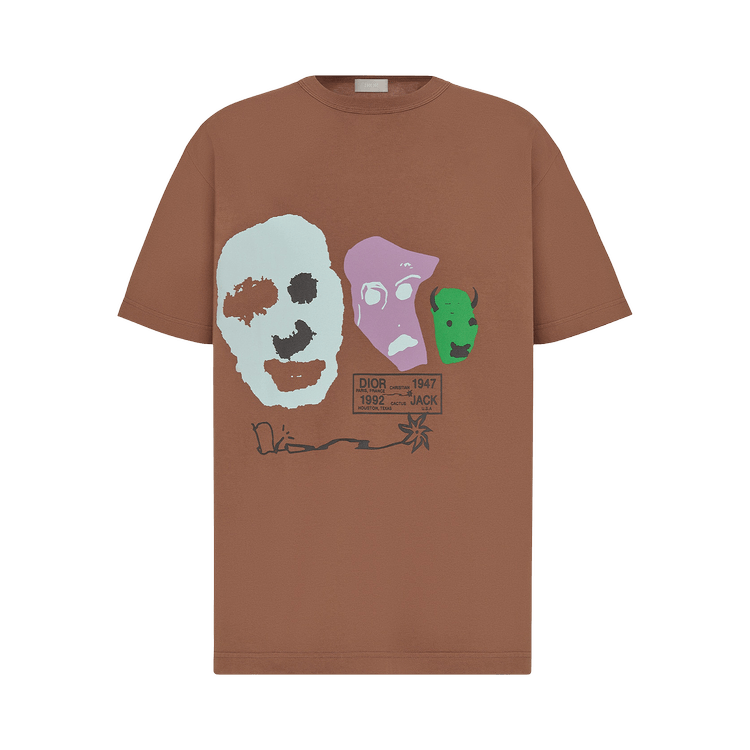 Dior x Cactus Jack Oversized T-Shirt 'Coffee Brown'