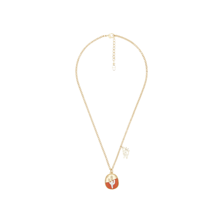 Buy Dior x Cactus Jack Pendant Necklace 'Gold/Orange/White