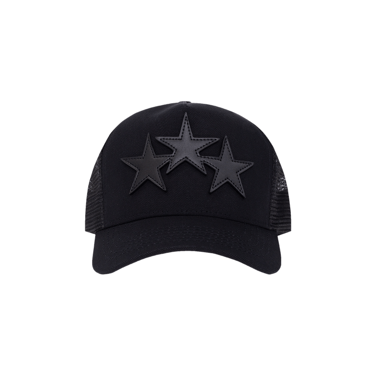 Buy Amiri 3 Star Trucker Hat 'Black' - XMAH002 008 BLAC | GOAT Buy Amiri 3 Star Trucker Hat 'Black' - XMAH002 008 BLAC | GOAT