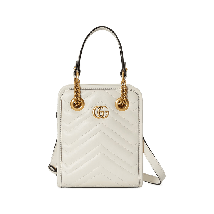 Gucci marmont matelasse mini white on sale
