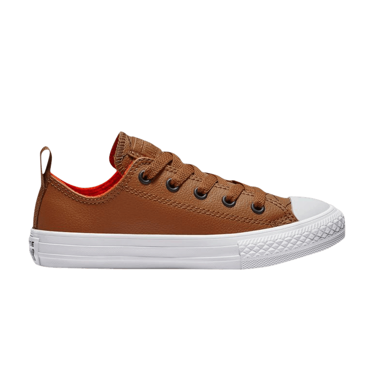 Chuck Taylor All Star Puffer Stitch Low GS 'Burnt Caramel Bright Poppy'