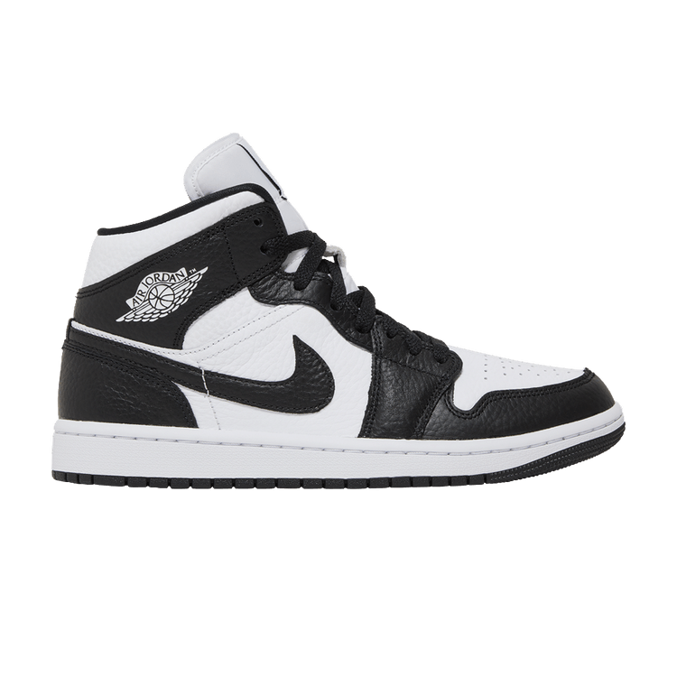 high top black and white jordan 1