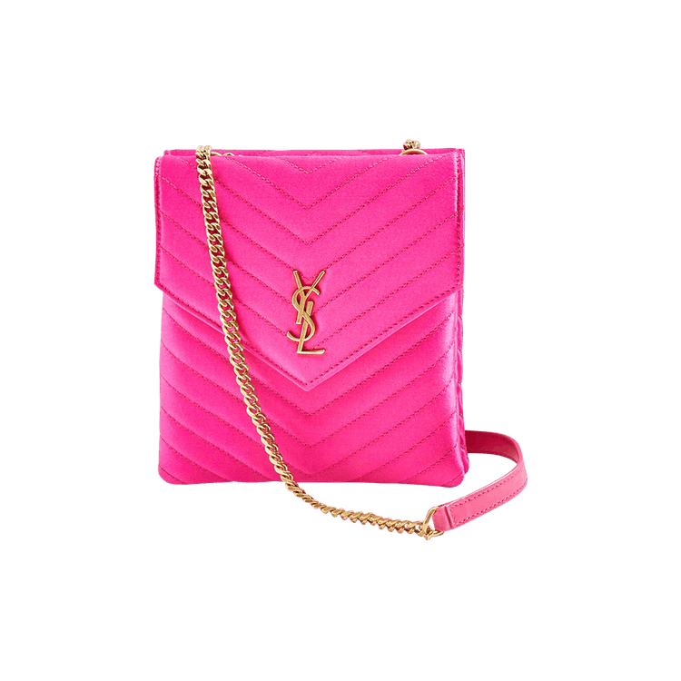 Saint Laurent Double Flap Bag 'Lipstick Fuchsia' GOAT