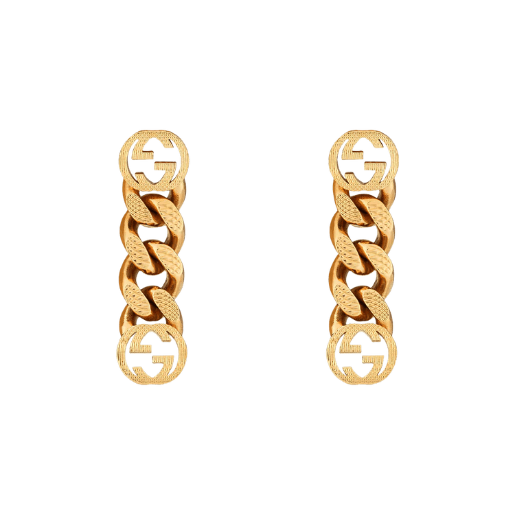 Gucci Earrings With Interlocking G 'Yellow Gold Tone' GOAT