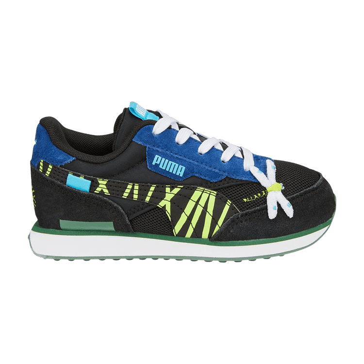 Buy Puma Future Rider Little Kid 'Small World - Black Lime Squeeze