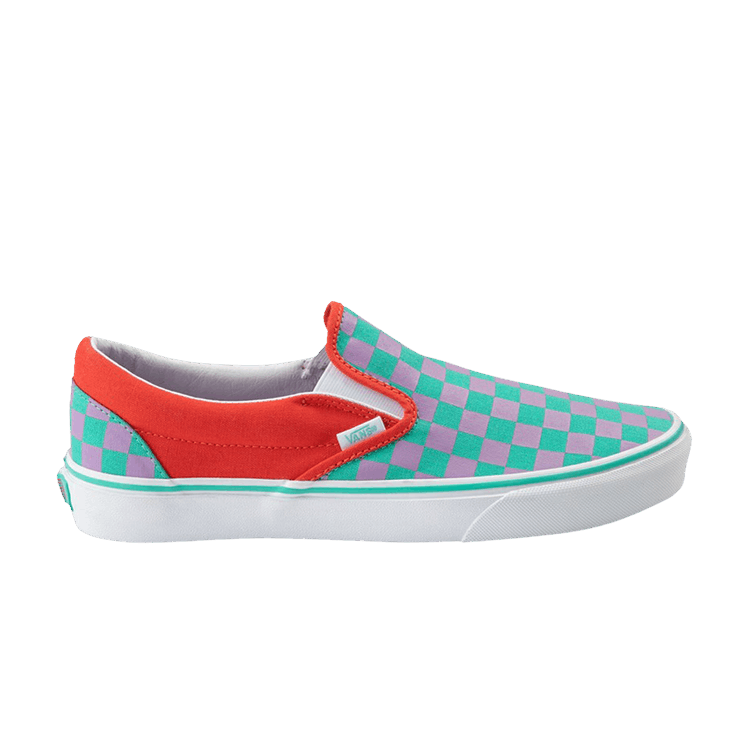 Classic Slip-On 'Crazy Check - Cherry Tomato Orchid'