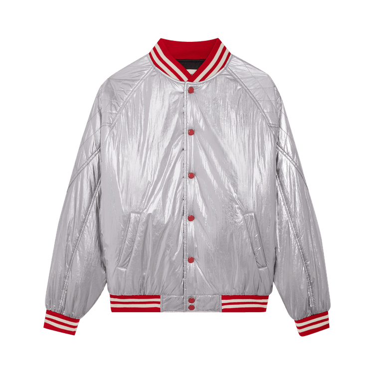 Buy CELINE Teddy Jacket With Quilted Yoke 'Silver