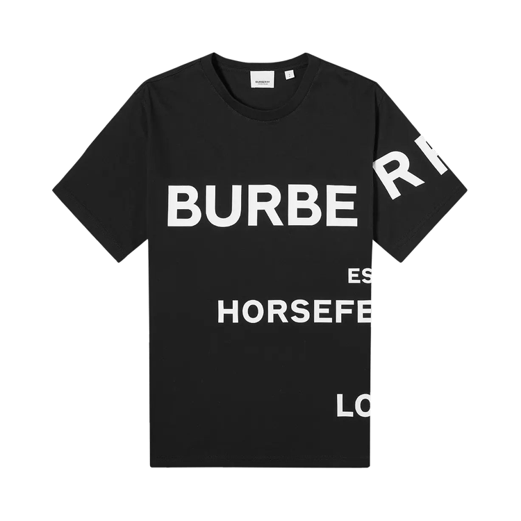 Buy Burberry Horseferry Print Oversized T-Shirt 'Black/White' - 8040694 ...