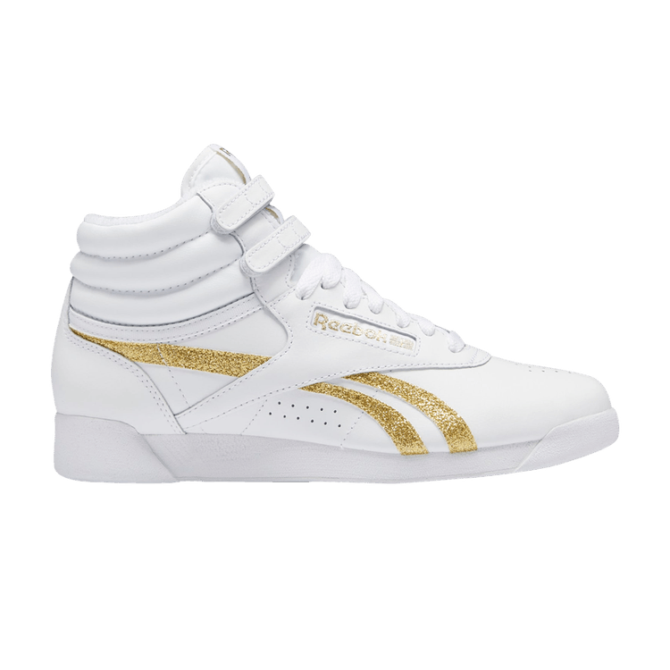 Wmns Freestyle High 'White Gold Metallic Glitter'