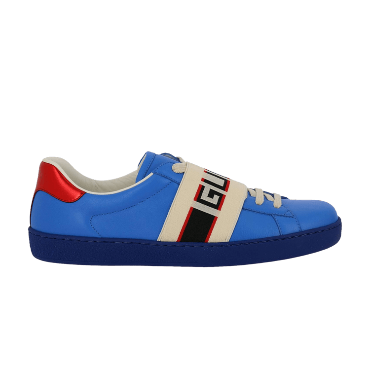 Buy Gucci Ace Stripe Leather Blue 523469 0FIV0 4365 GOAT