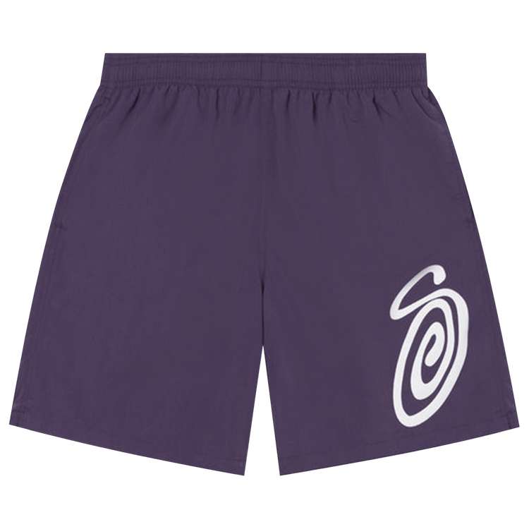 stussy 90s 紫　ジョーツ Buy Stussy Curly S Water Short 'Purple' - 113147 PURP | GOAT