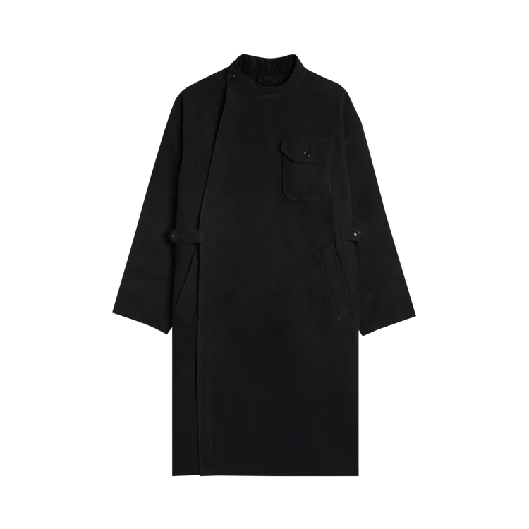 Buy Engineered Garments Polyester Fake Melton MG Coat 'Black ...