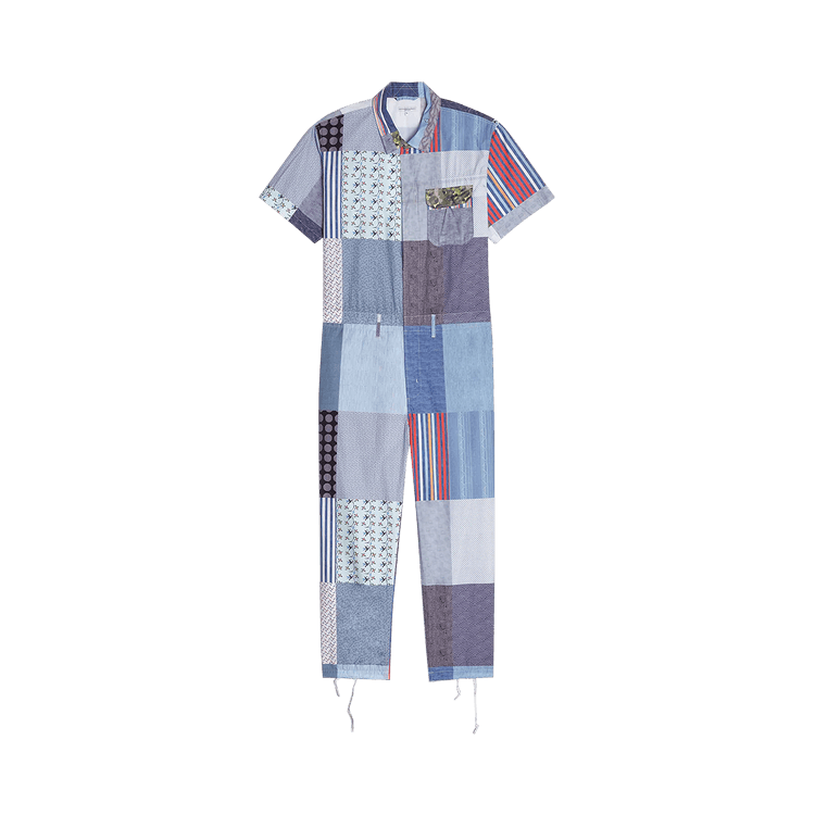 半額ストア Buy Engineered Garments Print Combi Suit 'Square Patchwork パンツ