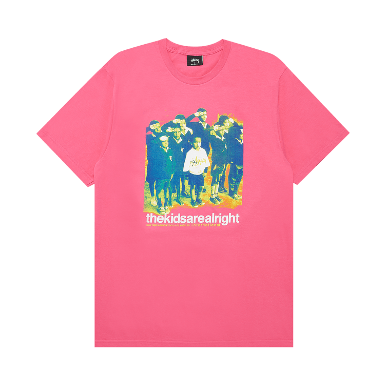 Buy Stussy The Kids Are Alright Tee 'Pink' - 1903814 PINK | GOAT AU